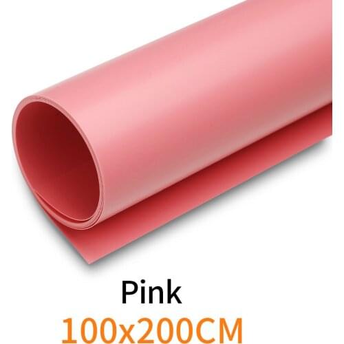 Pink 100cm*200cm 39"*79" Pink Seamless Water-proof PVC Backdrop Background Paper for Photo Video Photography Studio