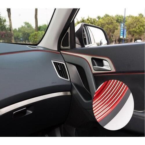 5M interior sticker decorative strip for skoda Octavia a5 a7 2 rapid Fabia YETI superb vw passat Bora POLO GOLF 6 Jetta MK5
