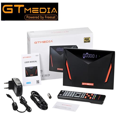 Gtmedia V8 UHD DVB-S2/S2X DVB-T2 DVB-C ATSC-C ISDBT Built WiFi satellite receiver VS V8X V8 NOVA pro2 V7S