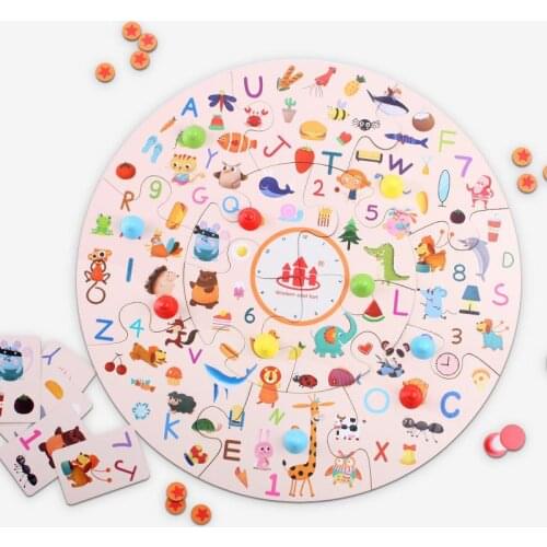 Montessori Concentration Training Game Wooden Jigsaw Puzzle Baby Early Educational Interactive Memory Card Toys For Kids Gift