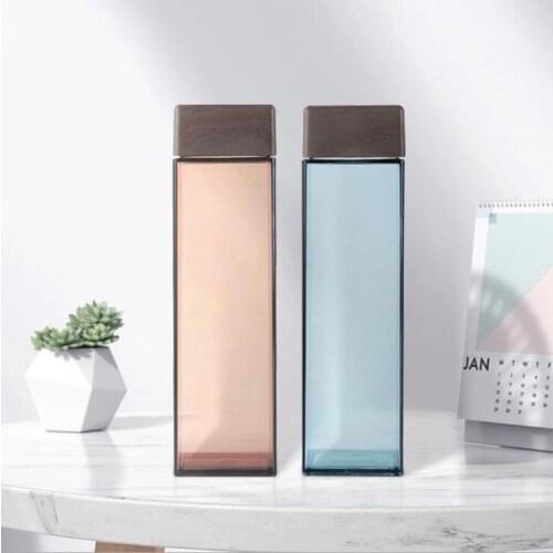 Koreas Water Cup Female Cute Student Korean Version Of The Personality Creative Trend Plastic Square Simple Hand