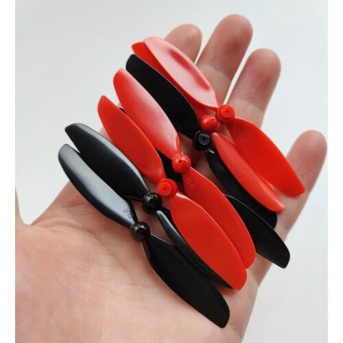 8pcs RC 75mm 1mm Propeller Prop Blade A B CW CCW For 716 8520 720 Coreless Motor RC Drone Mini Aircraft Airplane Spart Parts