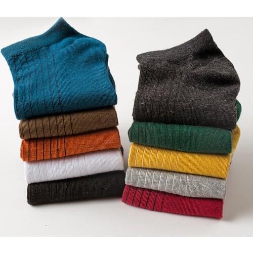 5 Pairs/Lot Socks for Women Men Lovers Autumn New Sports Breathable Cotton Socks Ankle Socks Casual Cute Short Socks Meias 35-40