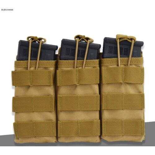 Single/Double/Triple Magazine Pouch 1000D Nylon Tactical Military Molle Bag Paintball Airsoft Magazine Pouch Hunting Accessories