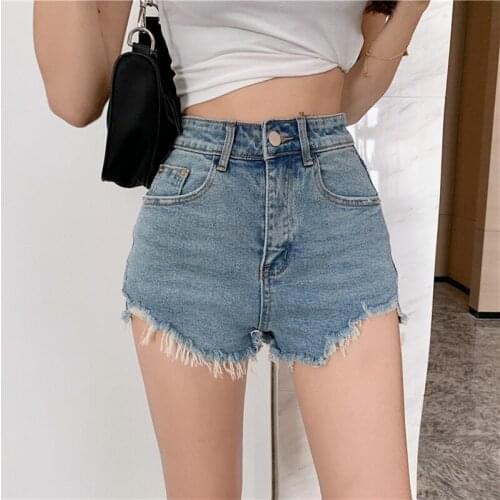 Sexy Jeans Shorts Women Summer Shorts Denim Short Feminino Casual Jean White Shorts Vintage Plus Size S-5XL 9823
