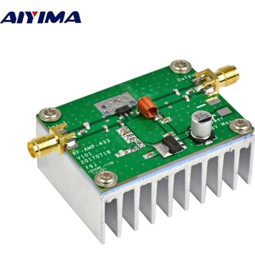 AIYIMA 433MHz 8W Power Amplifier Board RF HF High Frequency Amplifiers Digital Power Amplificador