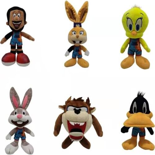 Movie Space Jam A New Legacy Plush Toys Kawaii Bugs Bunny Daffy Duck Rabbit Stuffed Cartoon Animals Plushie Dolls for Kids Gifts