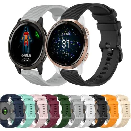 Silicone Watchband For Garmin Venu 2S Smart Watch Strap Watch Accessories replace 18mm 22mm Bracelet For Garmin Venu2 2 Correa