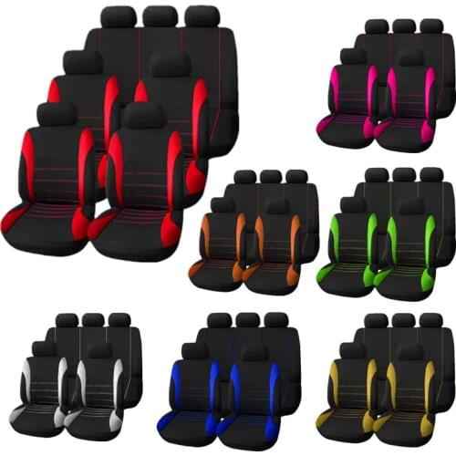 Fabric Car Seat Covers For Ford Focus Edge Explorer Ecosport Escape Expedition F-150 C-MAX Fusion Mondeo Taurus Seat Cushion Mat