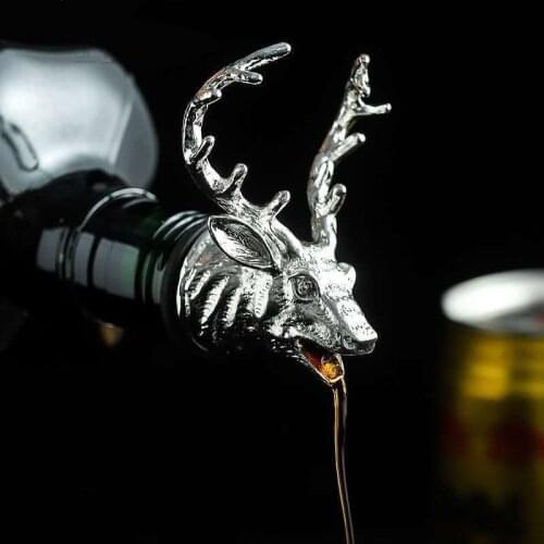 Shenglu wine mouth decanter Wild grid deer head wine mouth Wild grid wine pourer Red wine and foreign wine wine leader