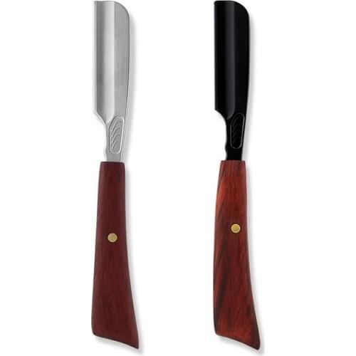 High Quality Mahogany Straight Edge Hand Razor With Wooden Handle