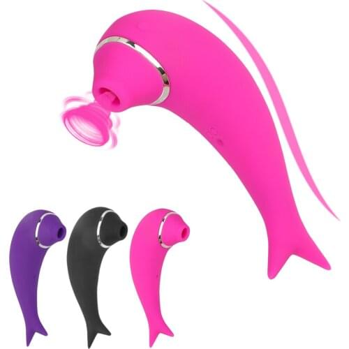 Tongue Vibrator Vagina Massager Clit Sucker Vibrator Masturbator Clitoris Stimulator Oral Sex Nipple Sucker Sex Toys for Women