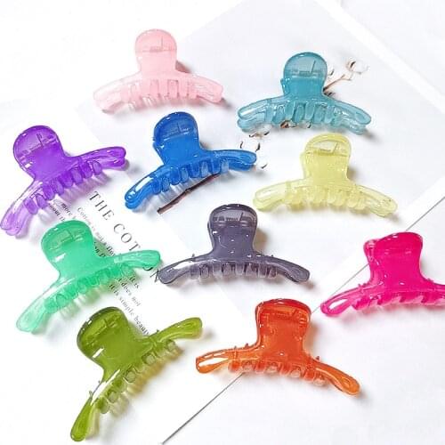 1Pcs 6cm Selling New Cute girl color ins hairpin Barrettes For Women Girls Clamps small Hair Clip Claw Accessories Headwear