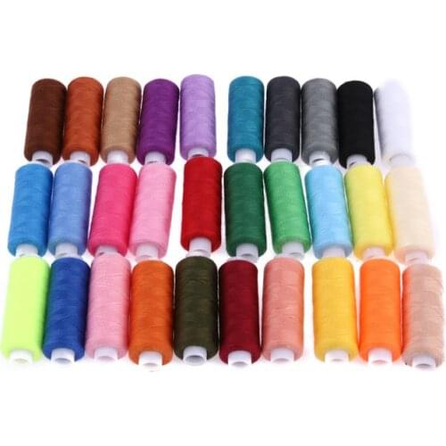 10Pcs Polyester Machine Embroidery Sewing Threads Hand Sewing Thread Craft Patch Steering-wheel Sewing Supplies 150 Yard
