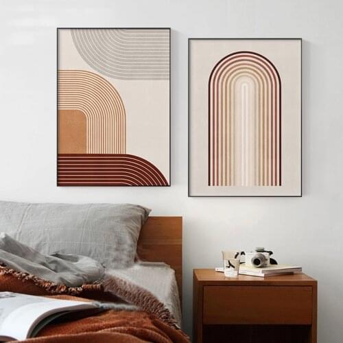 Abstract Minimalist line pattern Posters Print Modern Canvas Wall Art Home Decoration Painting Pictures for Living room Bedroom