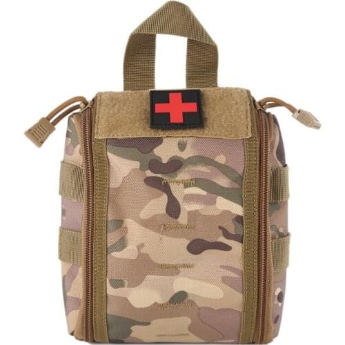 Outdoor First Aid Kit Army Camouflage Hiking Climbing Medical Package Big Capacity Medical Supplies Storage survival kit Bag