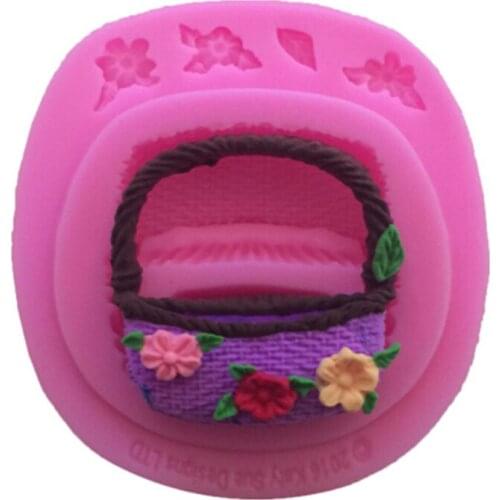 Flower Basket Silicone Cake Mold Fondant Molds Cake Decorating Tools Chocolate Gumpaste Mould Cooking Tools