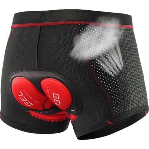 NEWBOLER Breathable Cycling Shorts Cycling Underwear 5D Gel Pad Shockproof Bicycle Underpant MTB Road Bike Underwear Man Shorts