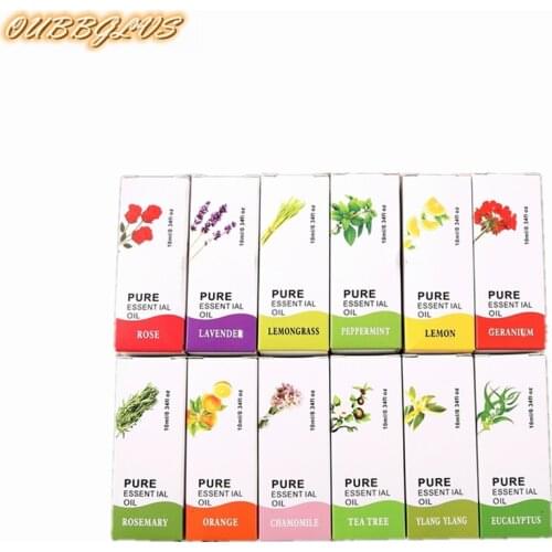 10ML Essential Oil Use For Air Humidifier 12 Kinds Plant Fragrance Lemon Air Fresh For Aroma Diffuser Relieve Stress