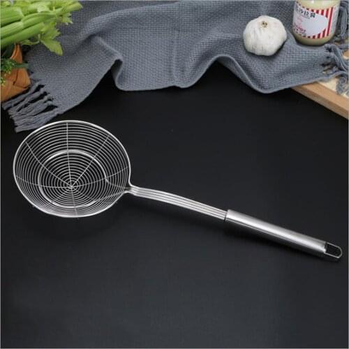 Stainless steel hot pot leaky spoon household leaky screen filter spoon