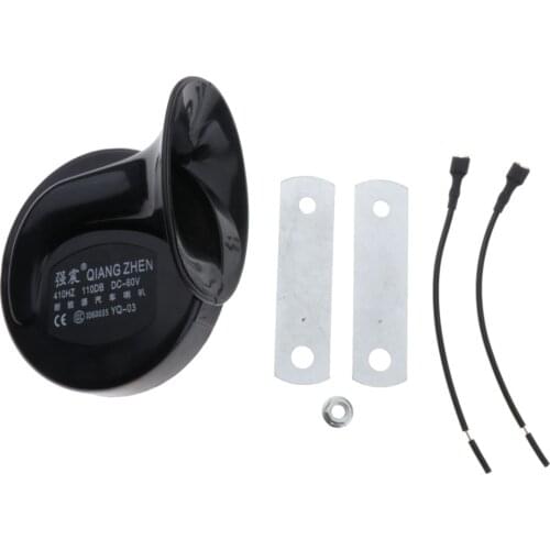 Motorcycle Vehicle Power assisted Electric Vehicle 410Hz Snail Horn High 60V