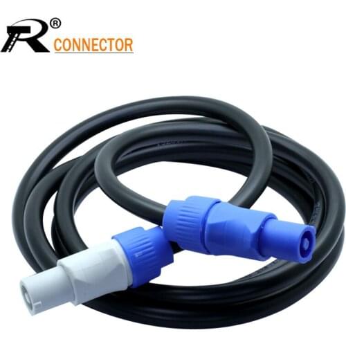 PowerCon Cable 1.5M AC Power Cable for Beam Moving Head Light Extension Speakon Cable in and out RVVP 2.5mm Square 20A/250V