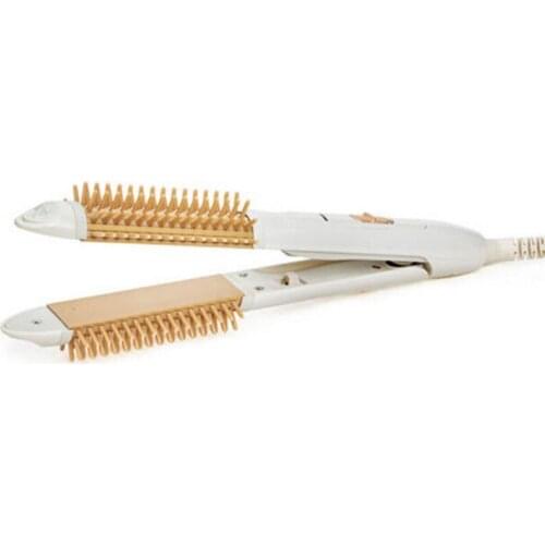 Prevent hot type ceramic electric hair comb big hair curler curling iron roll of dual-use splint straight hair straightening