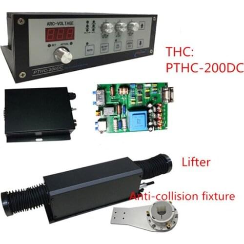 Top sale Arc voltage torch height controller for cnc plasma cutter PTHC-200DC with lifter and anti-collision fixture