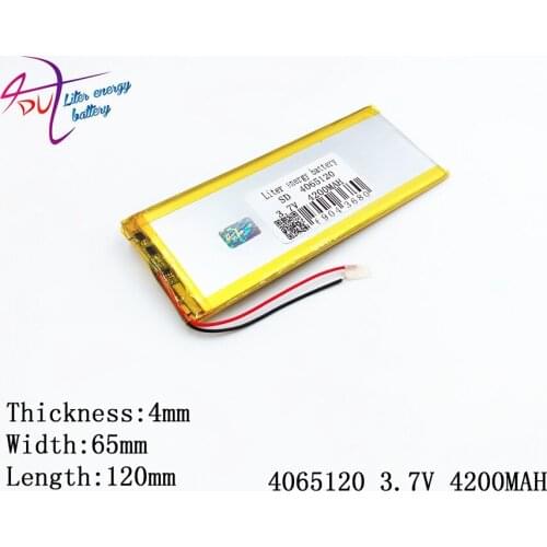 Liter energy battery 1PCS 4065120 3.7V 4200MAH Universal Li-ion battery for tablet pc 7 inch 8 inch 9inch mobile power