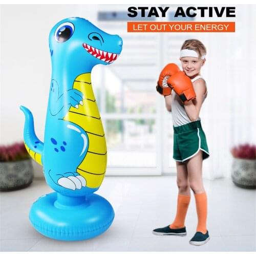 47.24 Inch Tumbler PVC Inflatable Boxing Bag Training Pressure Relief Exercise Standing Sandbag Fitness Body Building Equipment