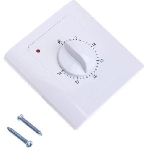 AC 220 V 10A 30Min Countdown Timer Switch Electric Digital Time Plug Control Button