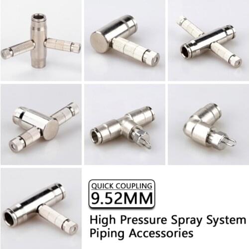 Pneumatic Fitting European Standard EU Euro Type 1/4 3/8 1/2 Male thread Quick Coupling Connector Coupler Air Compressor 9.52mm