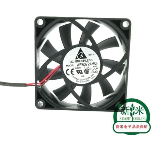 USED DELTA AFB0724HC 70x70x13mm 24V DC Fan cooling fan