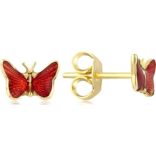 Red Butterfly Earrings W4E31003