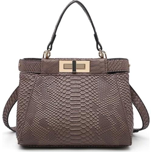 Luxury Brand Shoulder Bag for Women Fashion Designer Female Handbags Lady Snake CrossBody Bags High Quality PU Leather Woman Bag