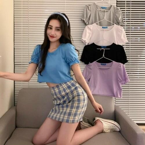 Tops Design Niche White Short-sleeved T-shirt Women 2021 New Summer Korean Style Wild Short Top Trend