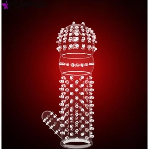 Dick Extensions Condom Penis Sleeve Male Enlargement Men Delay Spray