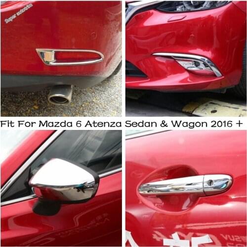 Lapetus For Mazda 6 Atenza Sedan & Wagon 2016 2017 ABS Accessories Exterior Front Fog Light Lamp Protection Cover Trim 2 Pcs