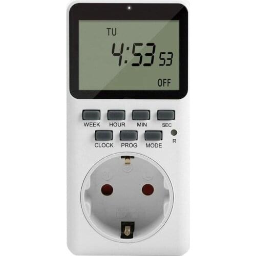 Outlet Timer Digital Programmable Timer Heavy Duty Smart Indoor Timer for Electric Outlets EU US UK Plug Wall Timer Switch