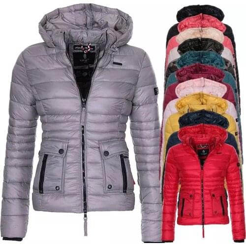 Winter 2020 Parka womens coat puffer puffer jacket overcoat womens clothing casual slim fit for solid coat womens Hooded Coat
