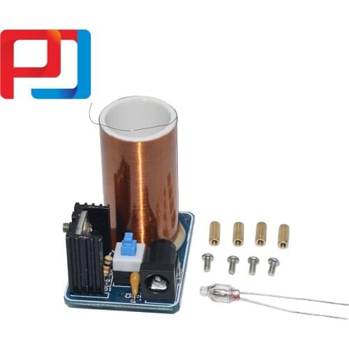 1PCS BD243 Mini Tesla Coil Kit Magic Props DIY Parts Empty Lights Technology Diy Electronics BD243C