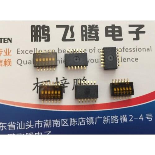 1PCS Original Taiwan KE DSHP06TSGER dial code switch 6-bit key type patch 1.27mm 6-way switch