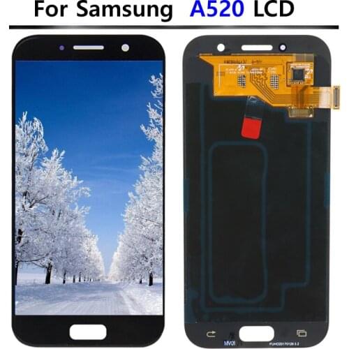 100% tested Super AMOLED Burn-in Shadow For Samsung A5 2017 A520 Display LCD Screen Touch Digitizer Assembly