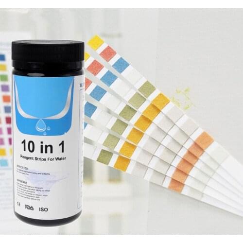 100p Water Test Pool Drinking Water Quality Tester Alkalinity PH Hardness Iron Copper Lead Nitrate Nitrite Fluoride Residual