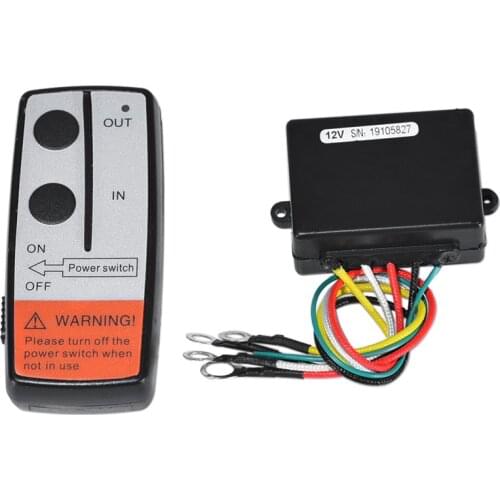 12V Universal Car Wireless Winch Electric Remote Control With Manual Transmitter Set Truck ATV SUV Truck Vehicle Trailer Kit