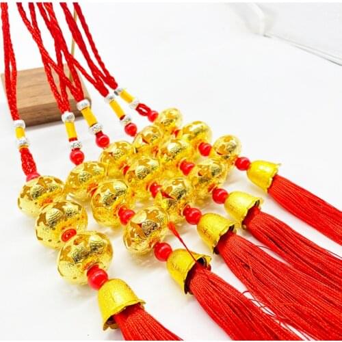 3/5Pcs Small Lantern Ornaments Chinese Knot Tassel Decoration Products New Year Houswarming Car Ornaments Decoration Products