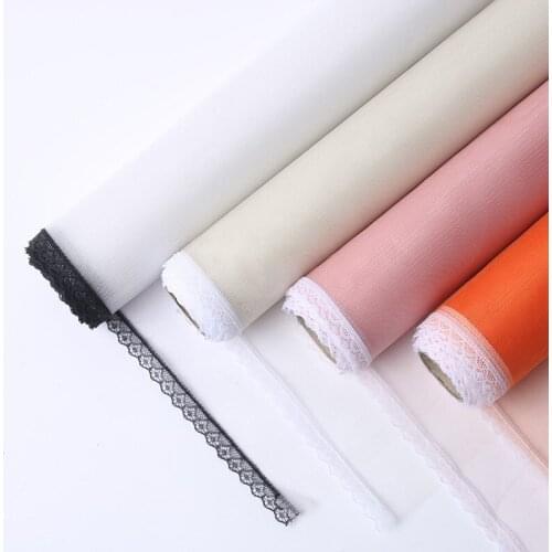 50cmx5yards Lace Yarn Roll Flower Wrapping Material Party Home Decoration Gift Wrapping Material
