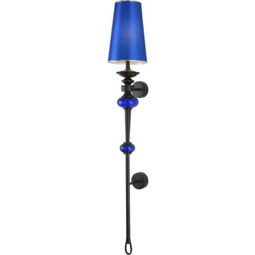 Big blue lampshade LED Wall light Bar lighting Living Room Hotel Club deco Black Wall Lamp Loft Stair large Multi-color lighting