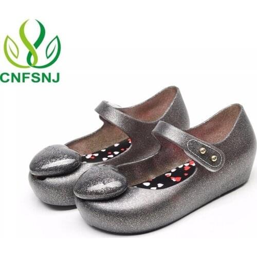 CNFSNJ brand 3D Love 2020 New Cute Girls Jelly Sandals Children Sandals For Baby Non-slip Princess Beach Sandals 15-18.5cm