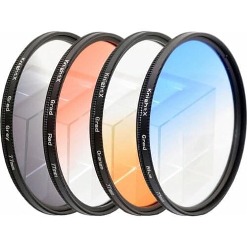 KnightX Grad ND Blue Camera Lens Filter For canon sony nikon d600 d80 light d3300 49mm 52mm 55mm 58mm 62mm 67mm 72mm 77mm